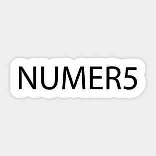 Numbers typography design Sticker